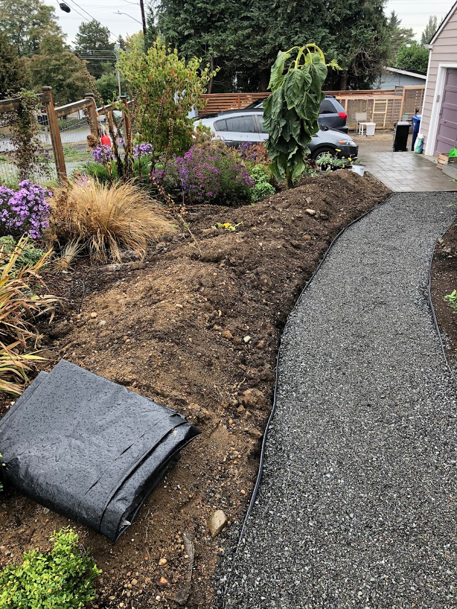 Landscaping work