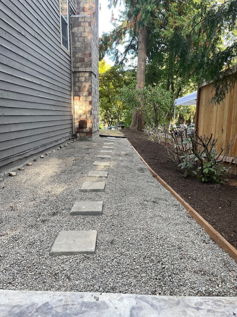 Hardscaping work